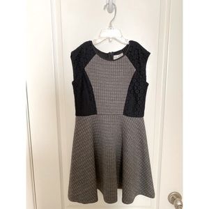 Cute Girls Grey and Black Dress With Tag